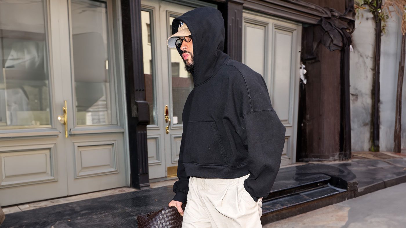 Bad Bunny Carries Bracelet bottega Veneta After the Met Gala
