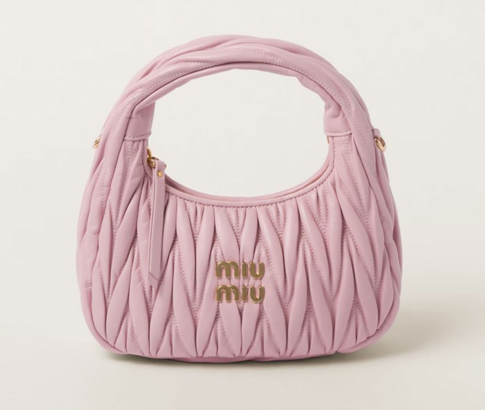 Miu miu Wander matelasse nappa leather hobo bag Large Miu miu Wander matelasse nappa leather hobo bag Large