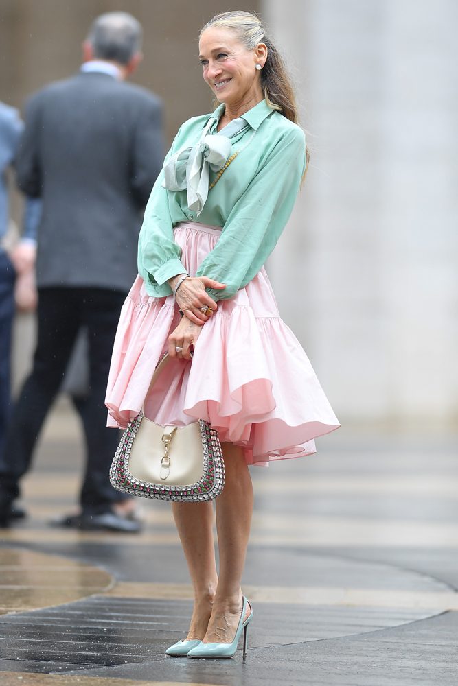 Sarah Jessica Parker and Just Like That Gucci Ancora Jackie