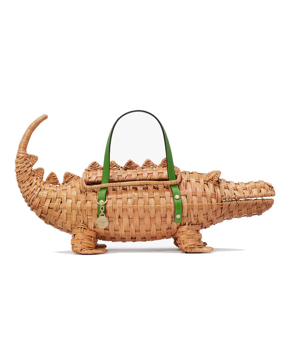 kate spade Swamped Wicker 3d Alligator