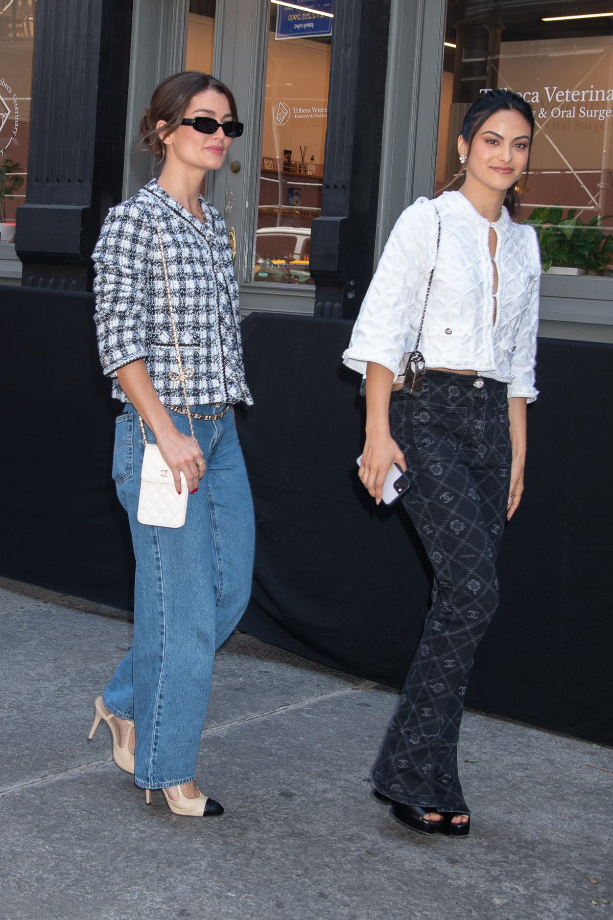Rachel Matthew and Camila Mendes – Chanel Phone Holder and Flap