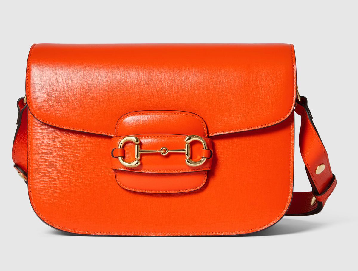 GUCCI HORSEBIT 1955 SMALL SHOULDER BAG orange GUCCI HORSEBIT 1955 SMALL SHOULDER BAG orange
