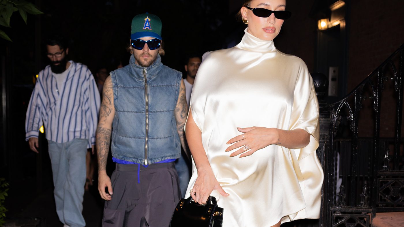 Hailey Bieber Maternity Style