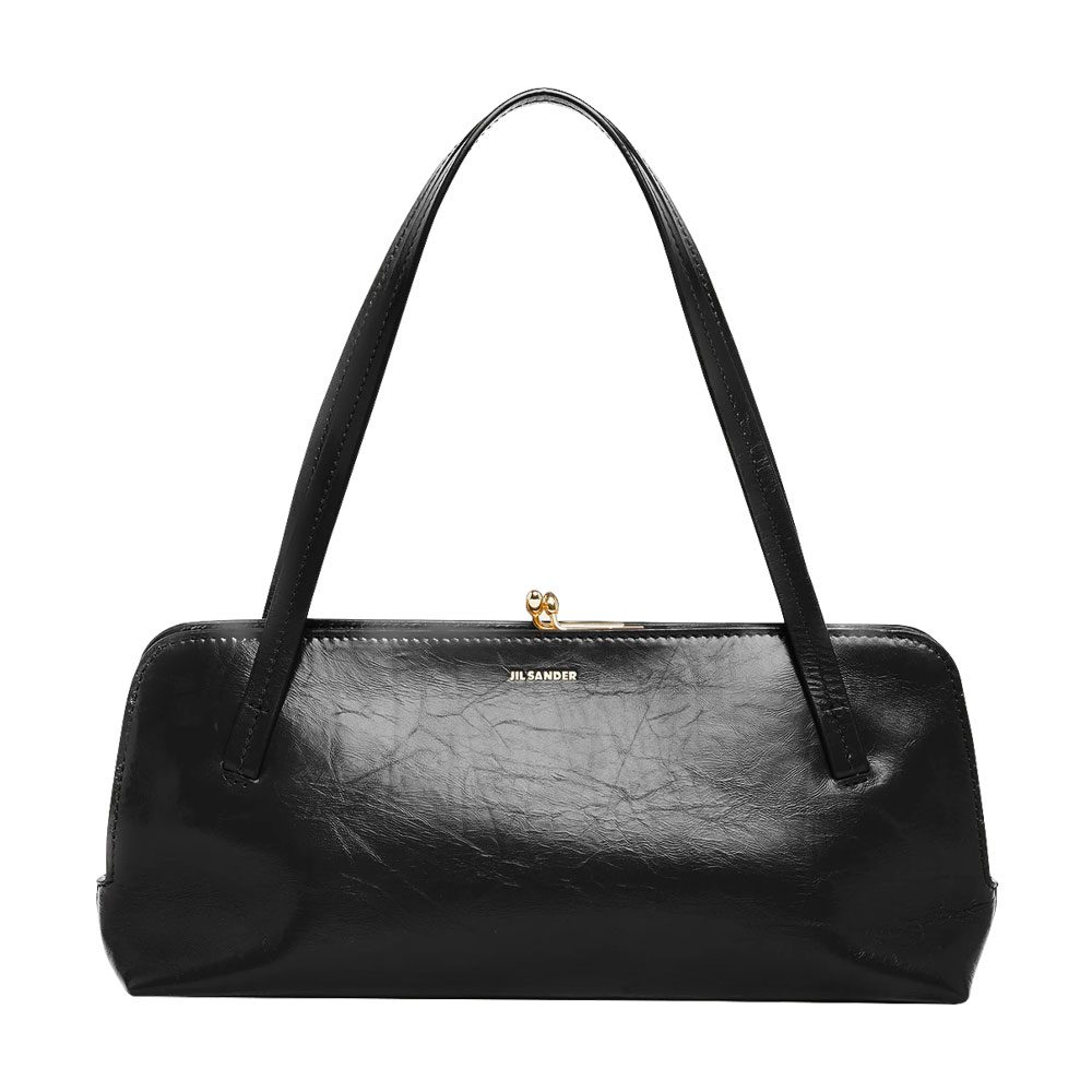 JIL SANDER Goji Small Calfskin Top Handle Bag Background Removed