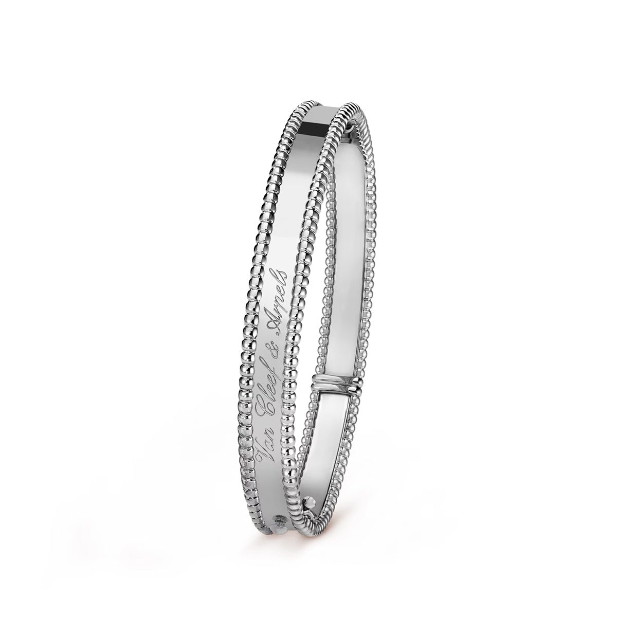 Perlee signature bracelet medium model 18K white gold VCARP3K800 7450