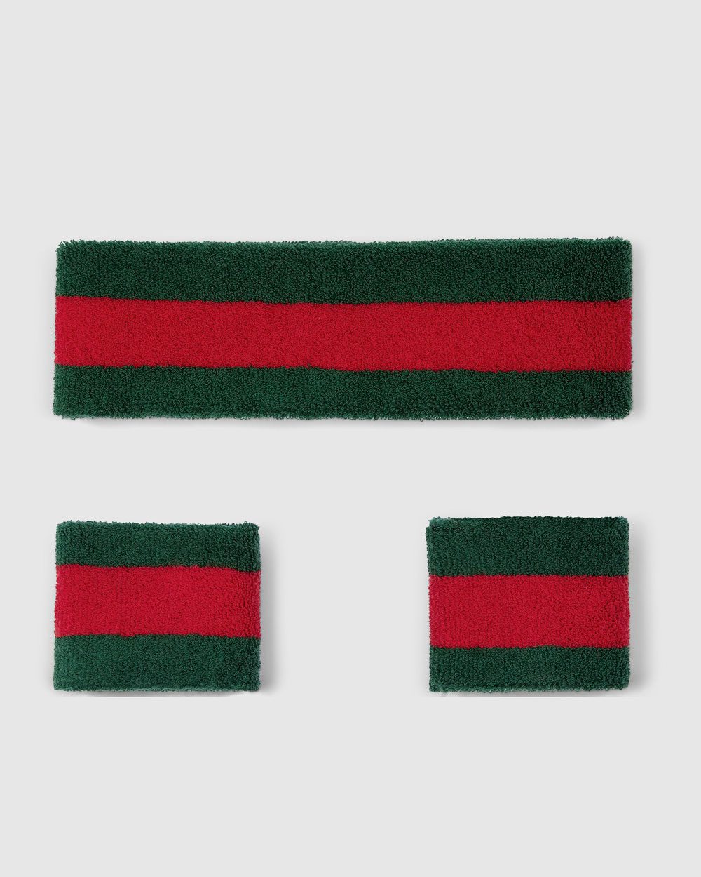 gucci COTTON HEADBAND AND WRISTBANDS SET 2