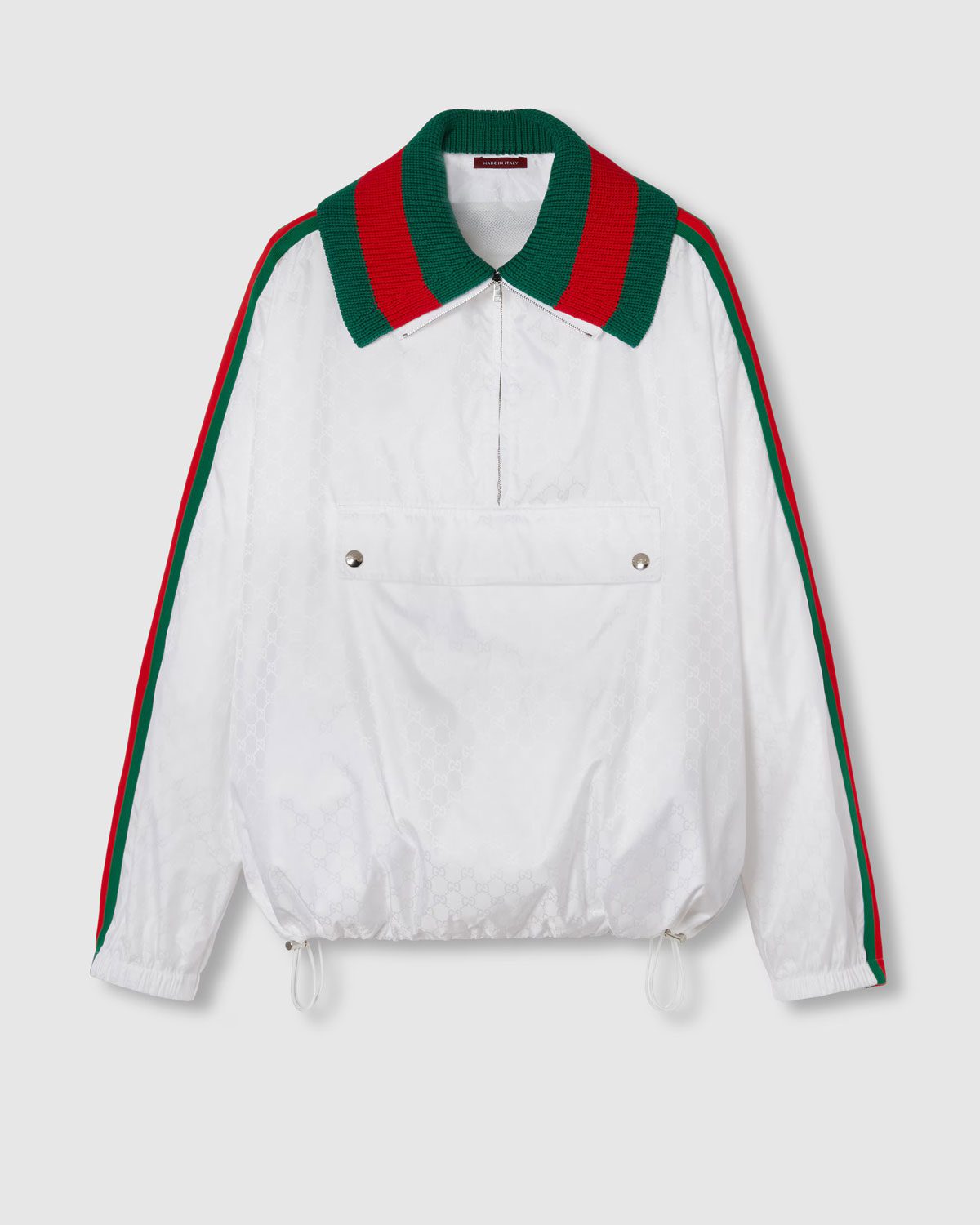 gucci GG NYLON JACKET WITH WEB