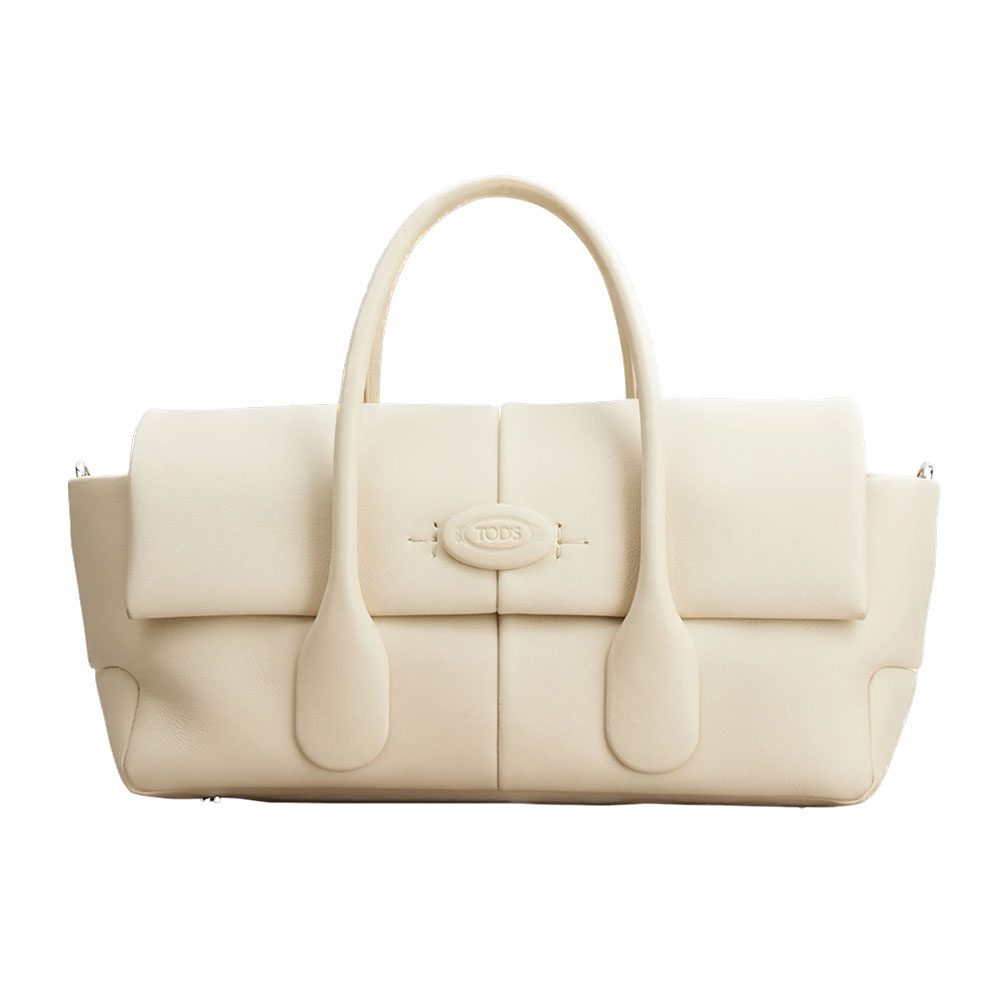 tods East West Leather Top Handle Bag