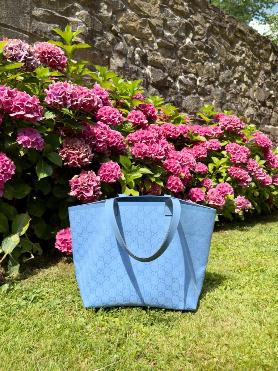 Gucci Totissima Tote in Blue canvas 5