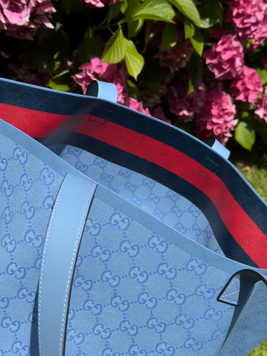 Gucci Totissima Tote in Blue canvas 6