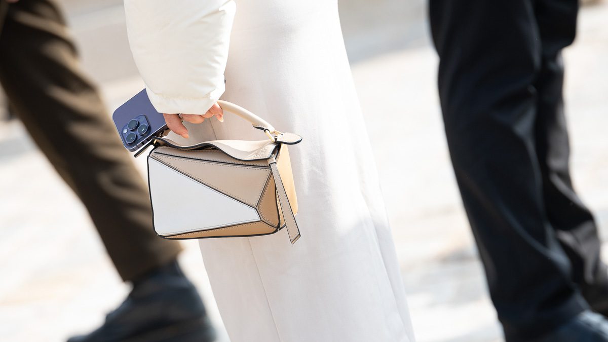 OdegardcarpetsShops Is the Loewe Puzzle Bag the Perfect Bag for Everyone hammock mini shoulder bag loewe bag light ghost