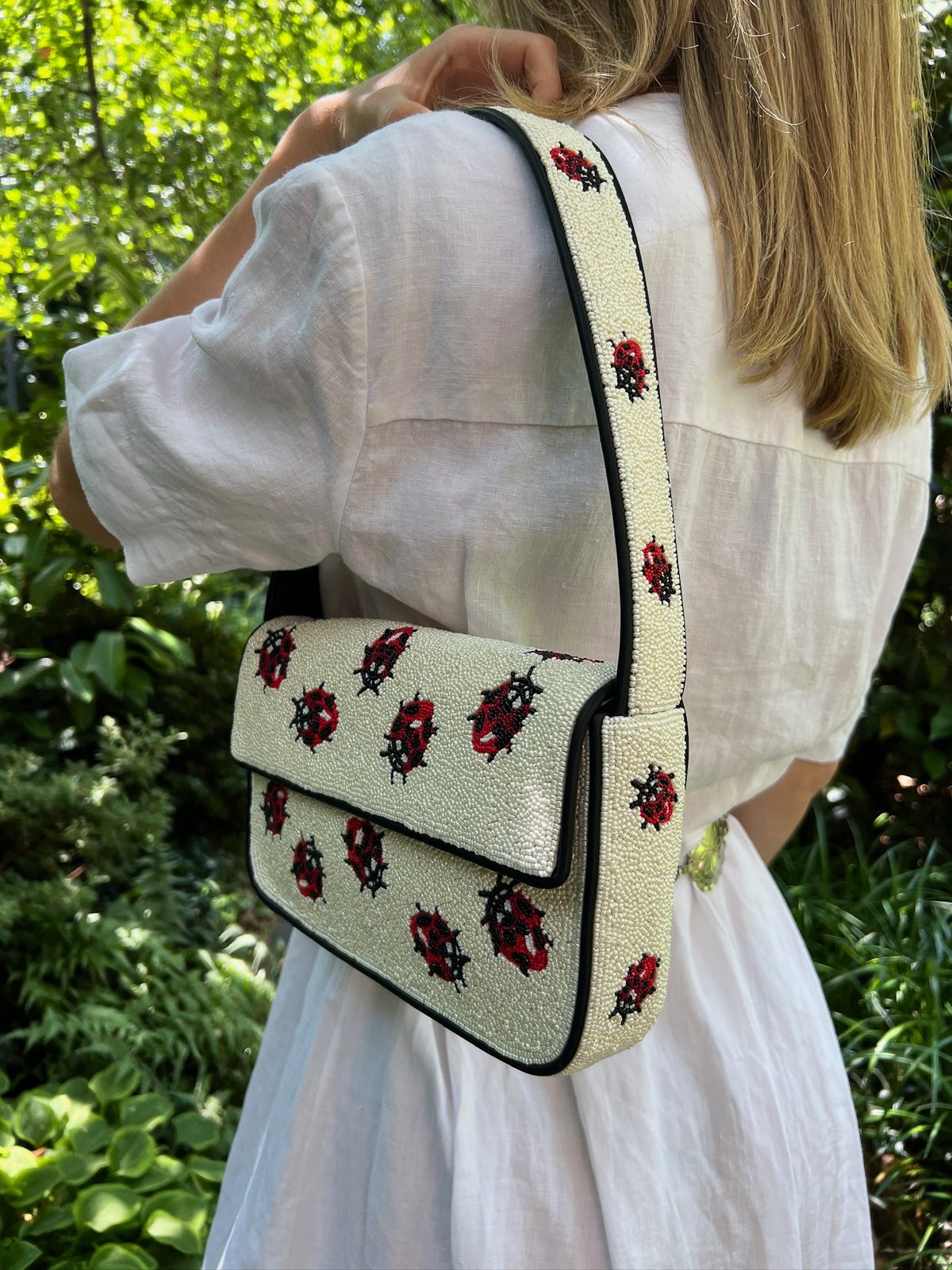 STAUD Tommy Ladybug Bag STAUD Tommy Ladybug Bag