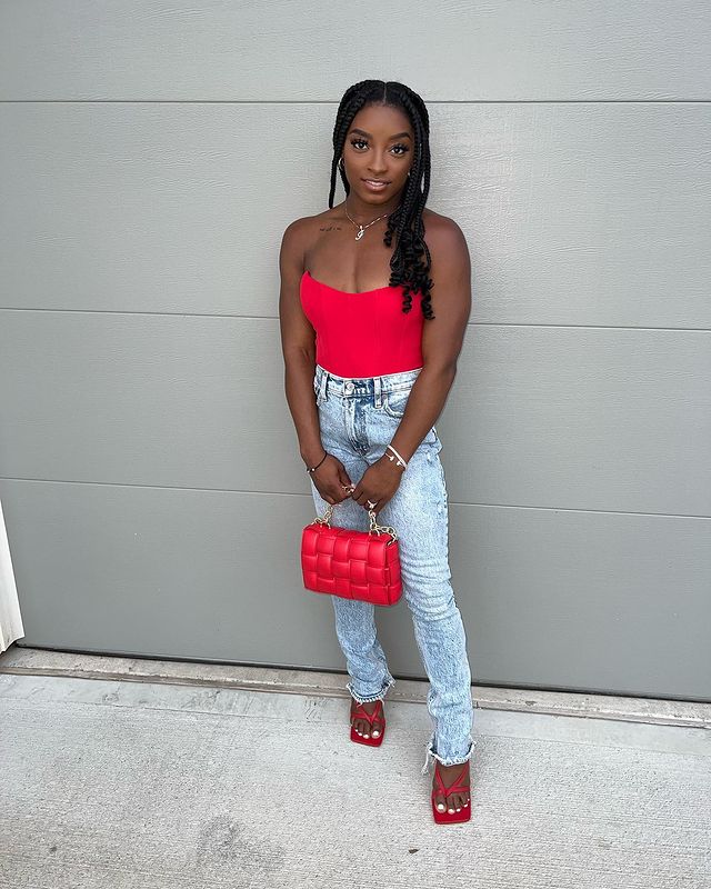 Simone Biles Bottega Veneta Chain Cassette