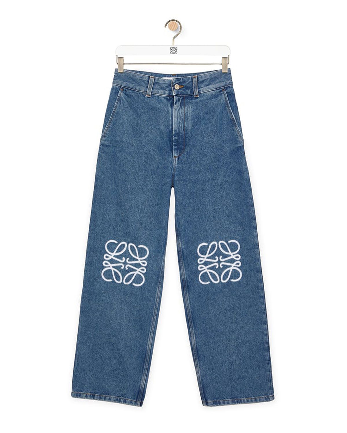 loewe Anagram baggy jeans in denim 1