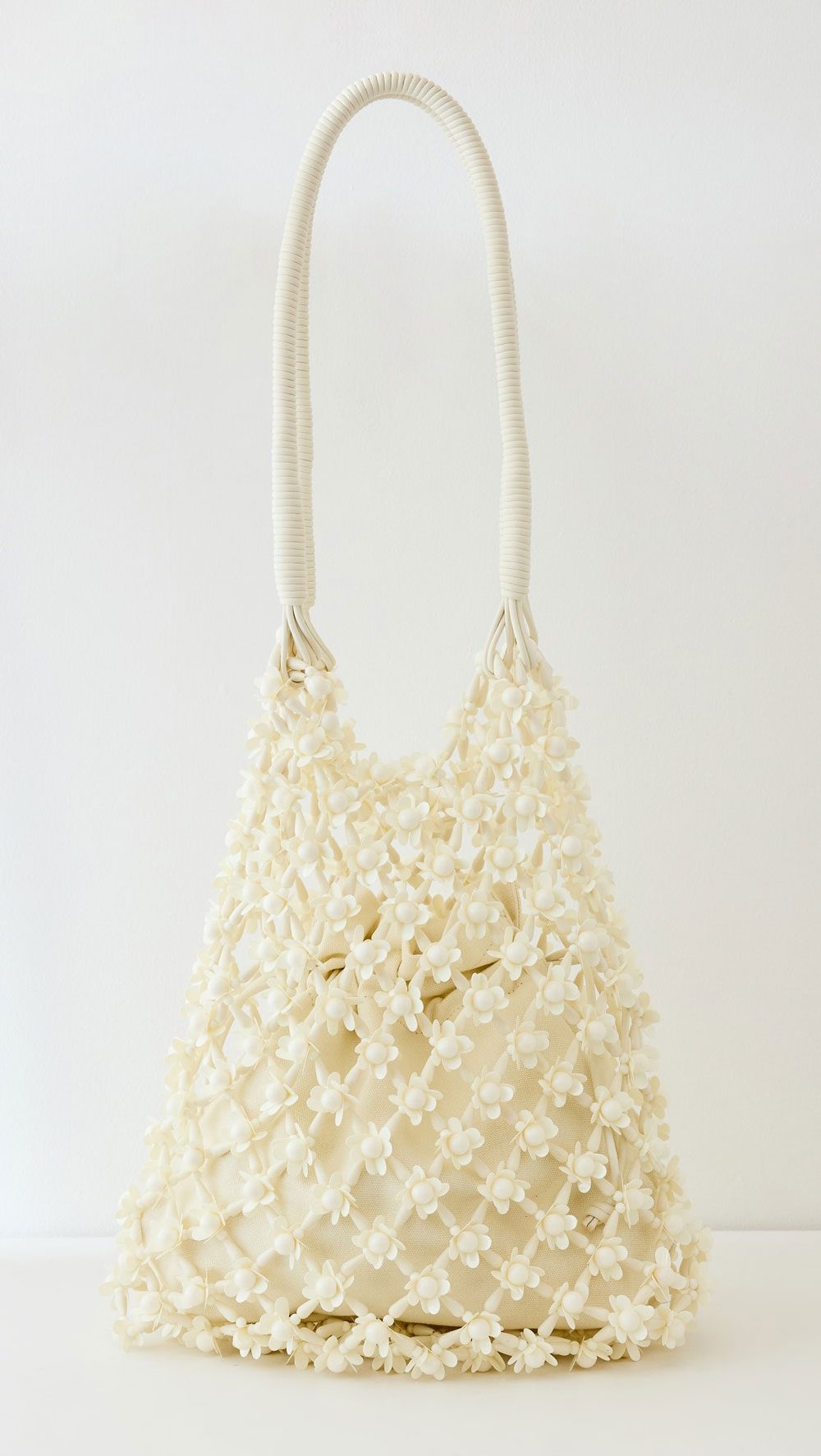 self portrait Cream Beaded Medium Tote self portrait Cream Beaded Medium Tote