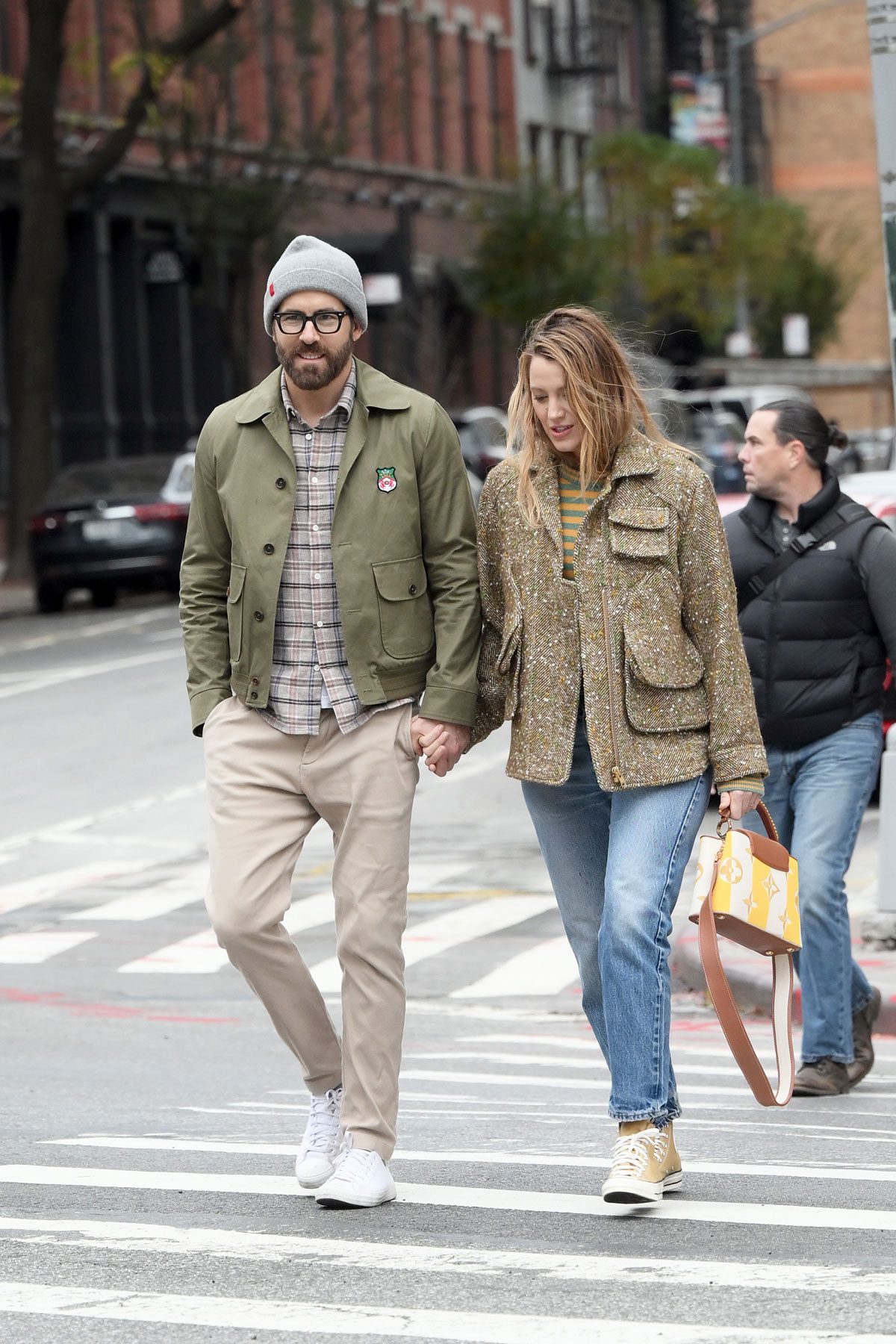 Blake Lively Louis Vuitton Canvas Calfskin Embroidered Braided Monogram Capucines BB Ecru Jaune 2