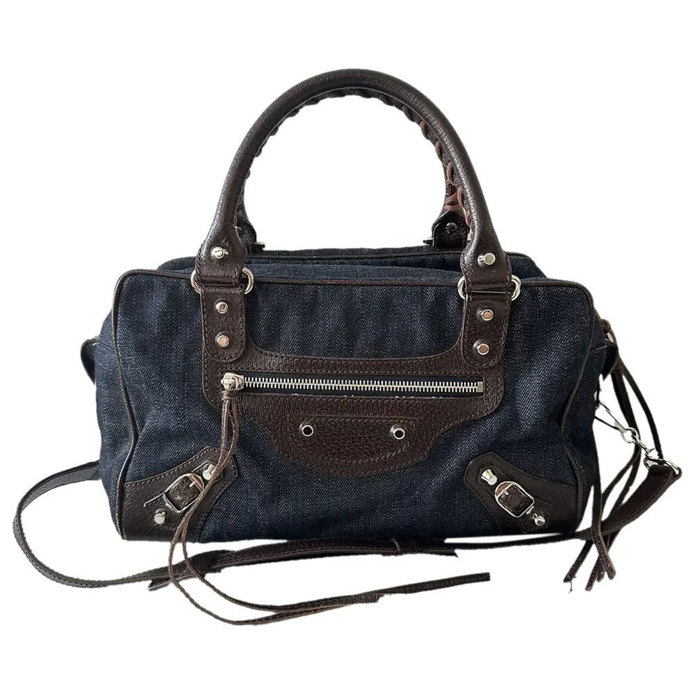 balenciaga denim hangbag