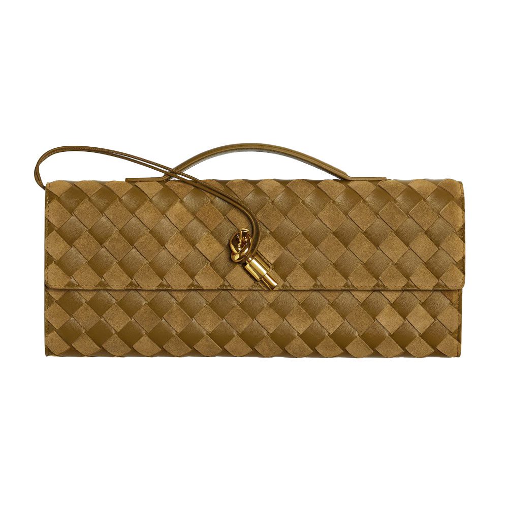 bottega veneta Long Clutch Andiamo With Handle Large