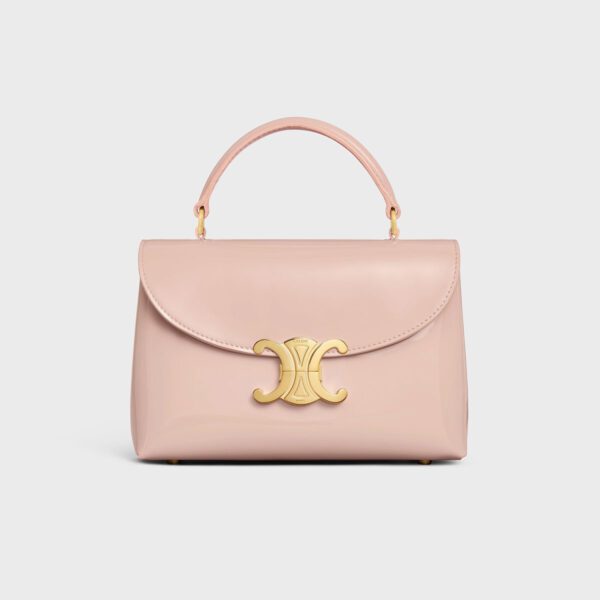 CELINE 25S MEDIUM NINO BAG 25MM IN LIGHT PINK CALFSKIN GOLD HARDWARE
