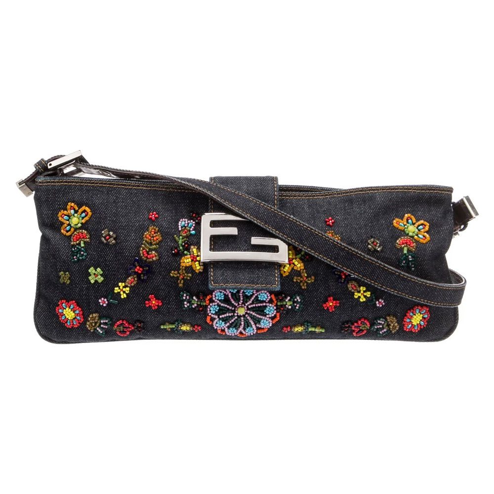 fendi beaded denim mama baguette