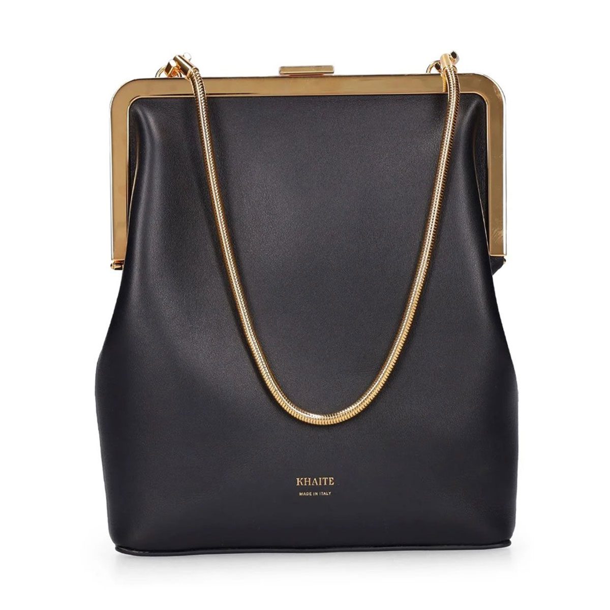 khaite Lilith Evening leather top handle bag Large
