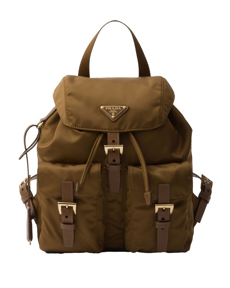 prada Grained Calfskin Gold Tone Metal Dark Burgundy