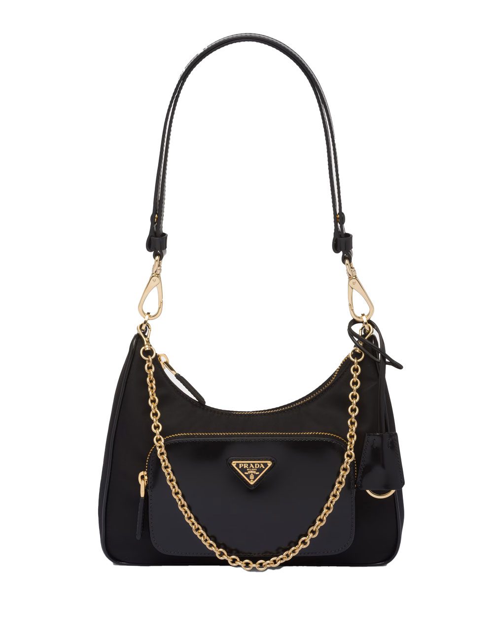 prada Re Nylon and brushed leather mini bag prada Re Nylon and brushed leather mini bag