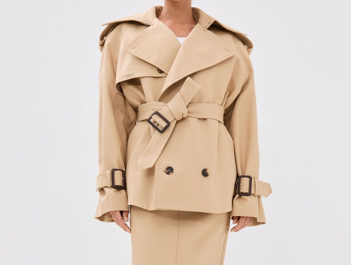 wardrobe nyc Crop Trench Coat wardrobe nyc Crop Trench Coat