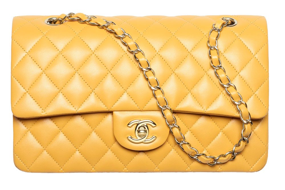 Chanel Classic Yellow Flap