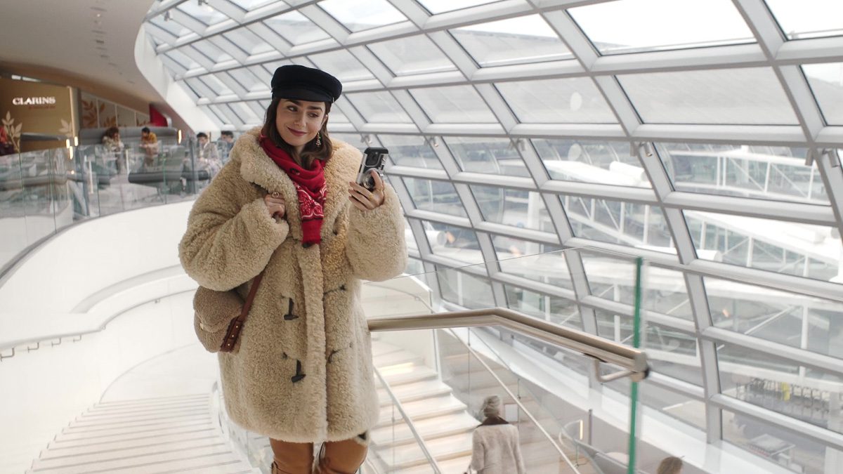 Emily in Paris Season 4 Episode 6 Soeur Belissima Mini Bag in Sable Noisette