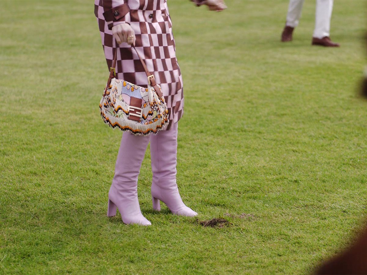 Emily in Paris Season 4 Episode 8 Fendi Bijou Baguette Fringed Bag