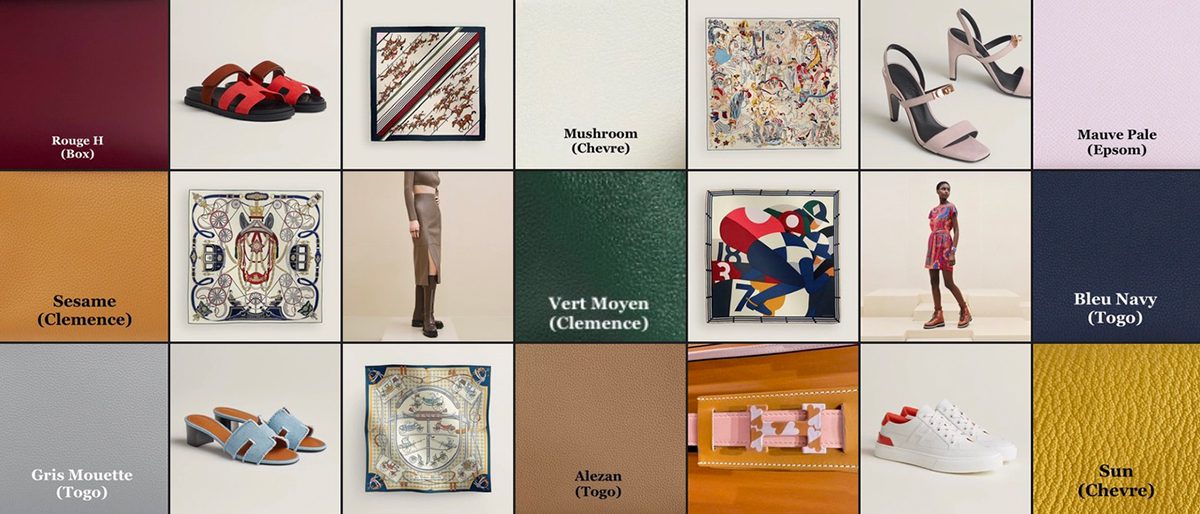 Hermes Autumn WInter 2024 Rouge H Mushroom Mauve Pale Sesame Vert Moyen Bleu Navy Gris Mouette Alezan Sun Hermes Autumn WInter 2024 Rouge H Mushroom Mauve Pale Sesame Vert Moyen Bleu Navy Gris Mouette Alezan Sun