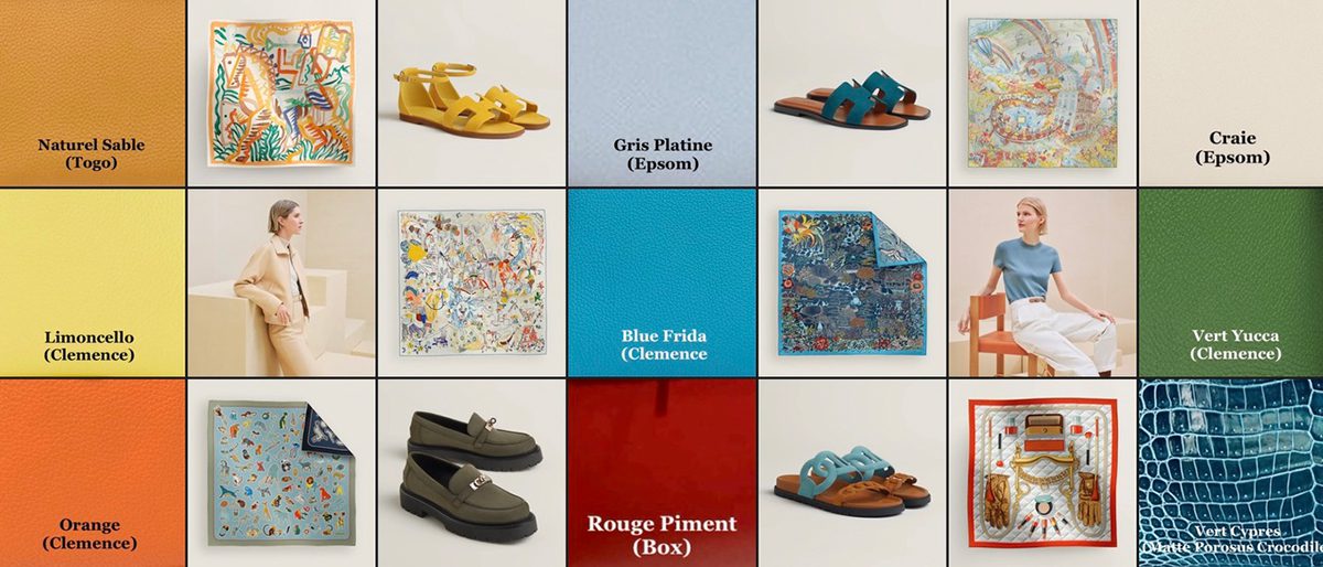 Hermes Autumn Winter 2024 Naturel Sable Gris Platine Craie Limoncello Bleu Frida Vert Yucca Orange Rouge Piment Vert Cypres Hermes Autumn Winter 2024 Naturel Sable Gris Platine Craie Limoncello Bleu Frida Vert Yucca Orange Rouge Piment Vert Cypres
