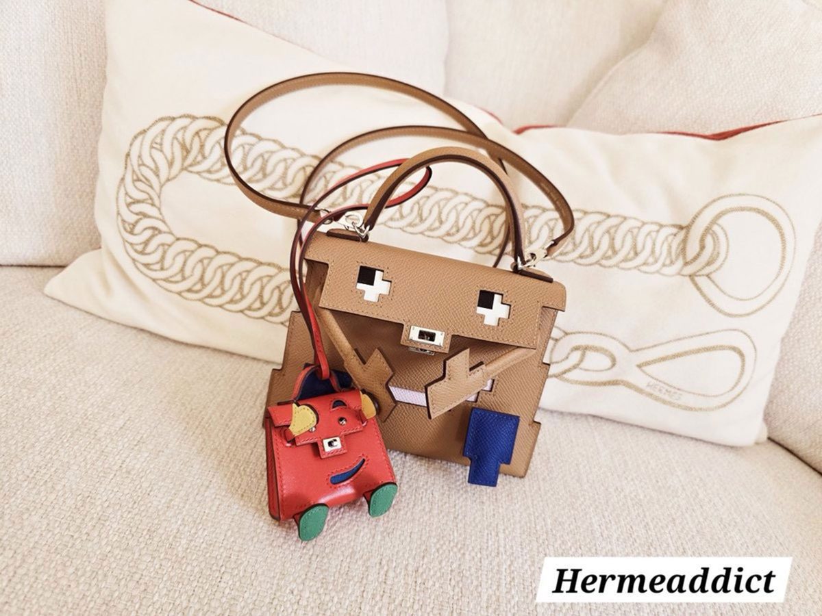 Hermes Kelly Doll Picto in Biscuit Hermes Kelly Doll Picto in Biscuit