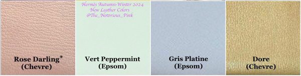 Hermès colors for Fall/Winter 2024 - PurseBlog