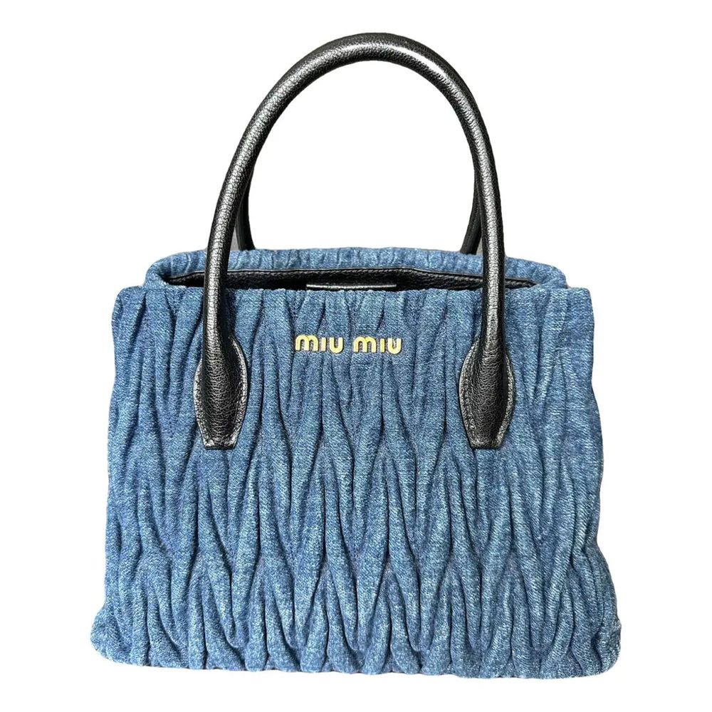 Miu Miu Matelasse Denim Bag