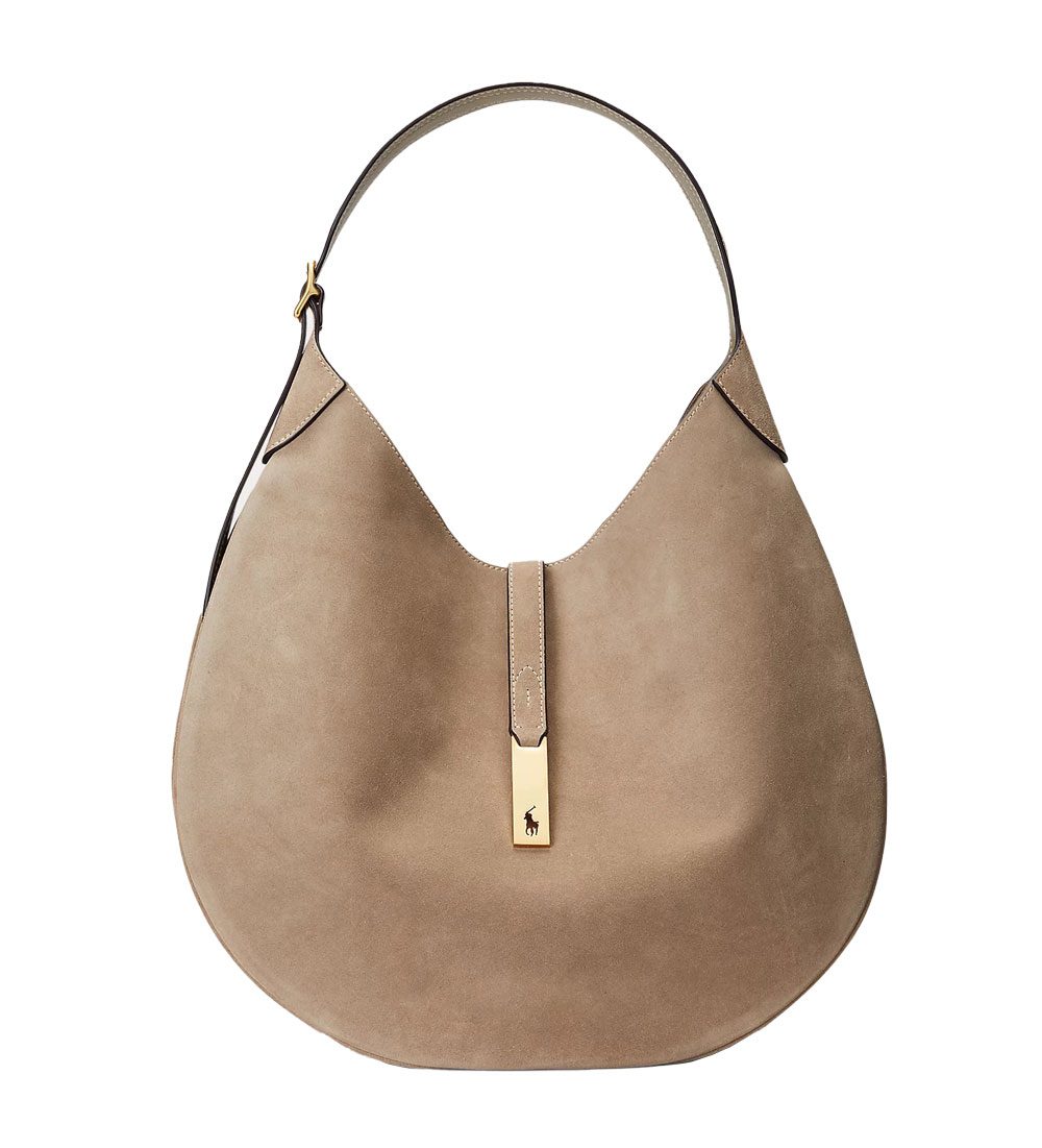 Ralph lauren Polo ID Suede Large Shoulder Bag Ralph lauren Polo ID Suede Large Shoulder Bag