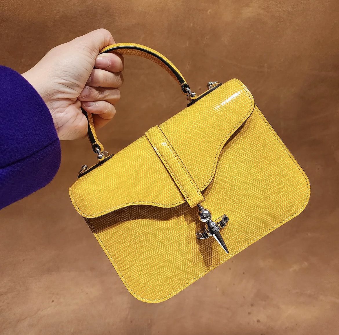 joseph duclos Diane L20 in yellow lizard
