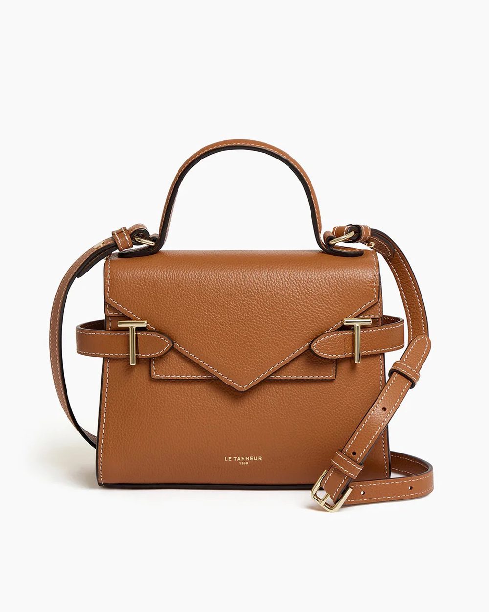 le tanneur Emilie small handbag with double flap