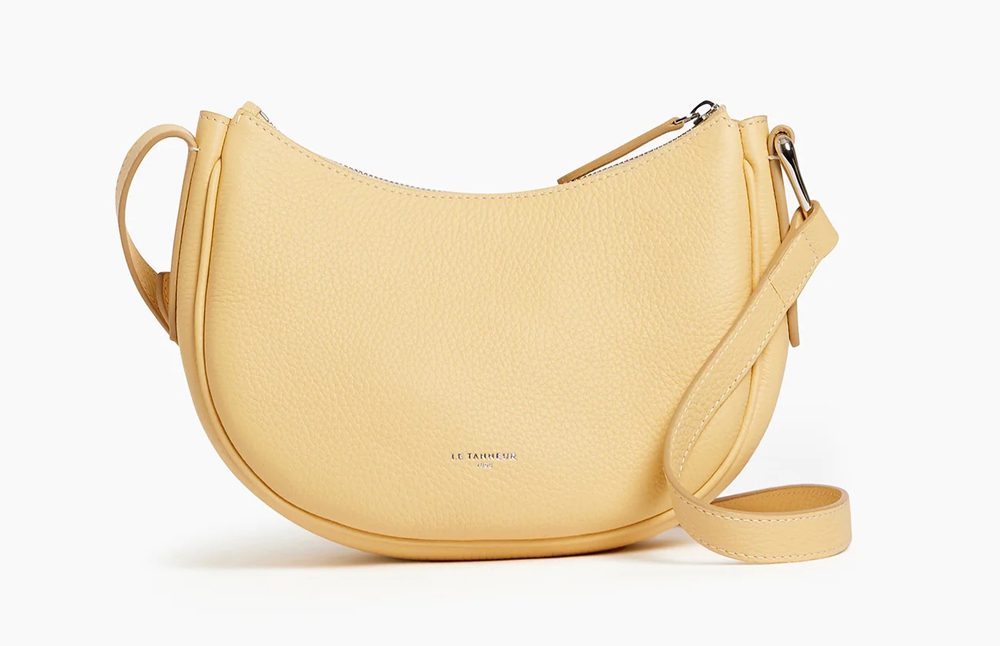 madeleine small shoulder bag in grained leather madeleine small shoulder bag in grained leather