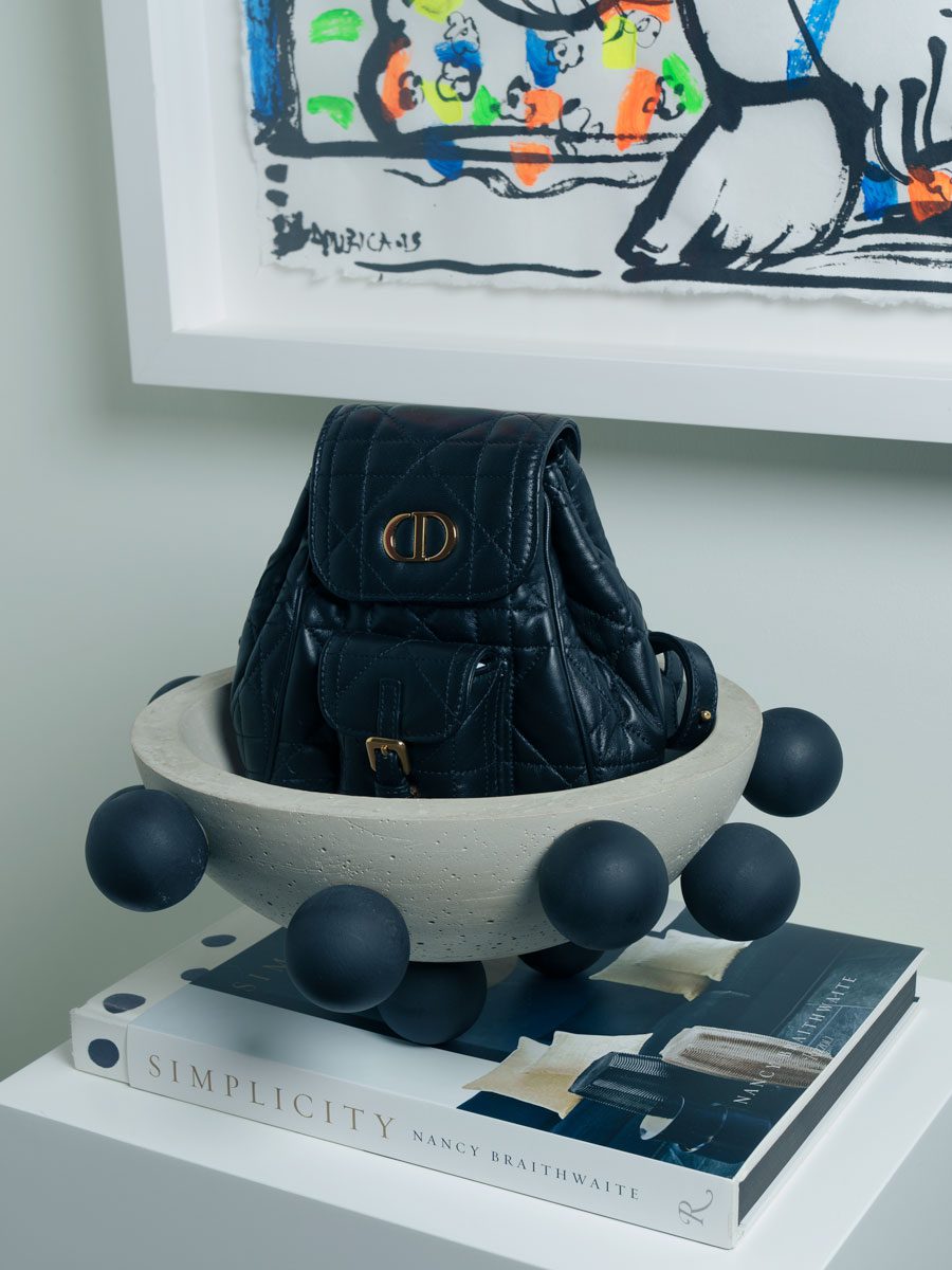 Dior Caro Backpack in Black