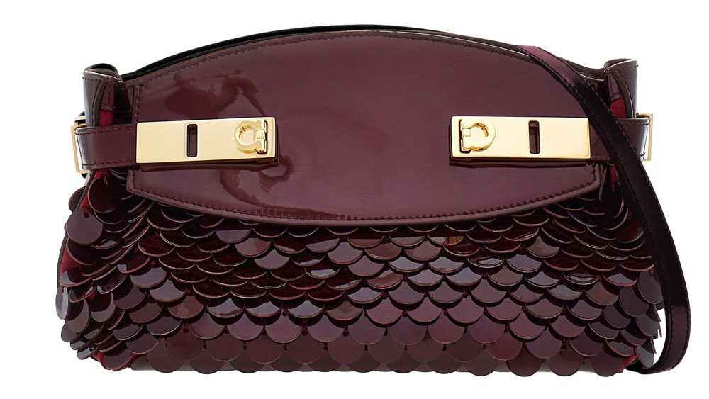 Ferragamo Patent Leather Shoulder Bag