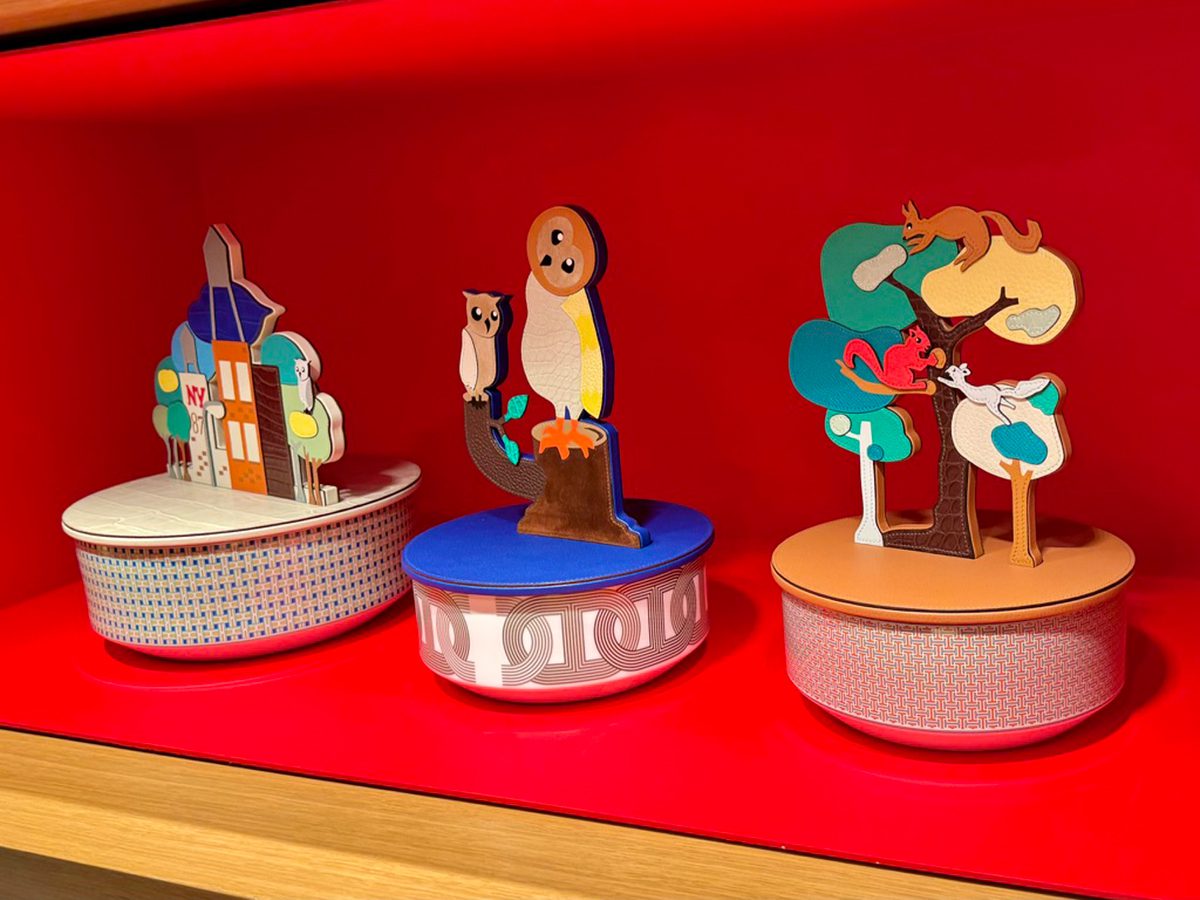 Hermes Petit H Madison NYC Home Decor Boxes NY Central Park Owl