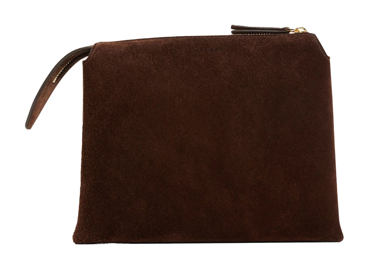 THE ROW Nu Twin Mini Crossbody in Suede 1 THE ROW Nu Twin Mini Crossbody in Suede 1