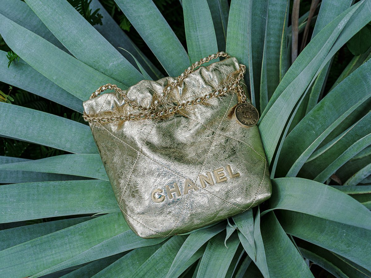 Chanel 22 Mini Metallic Gold