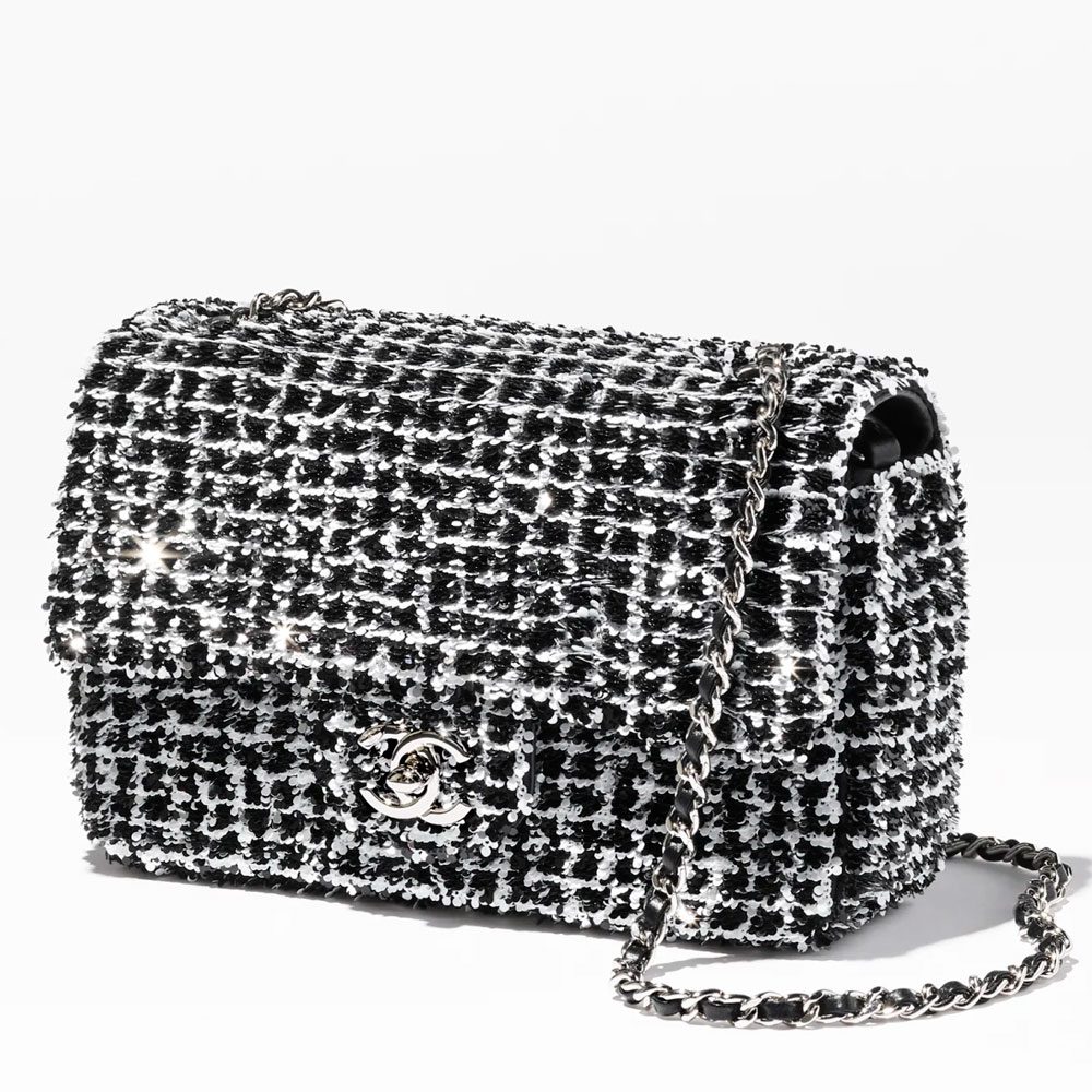 Chanel Bicolor Small Sequin Flap Bag