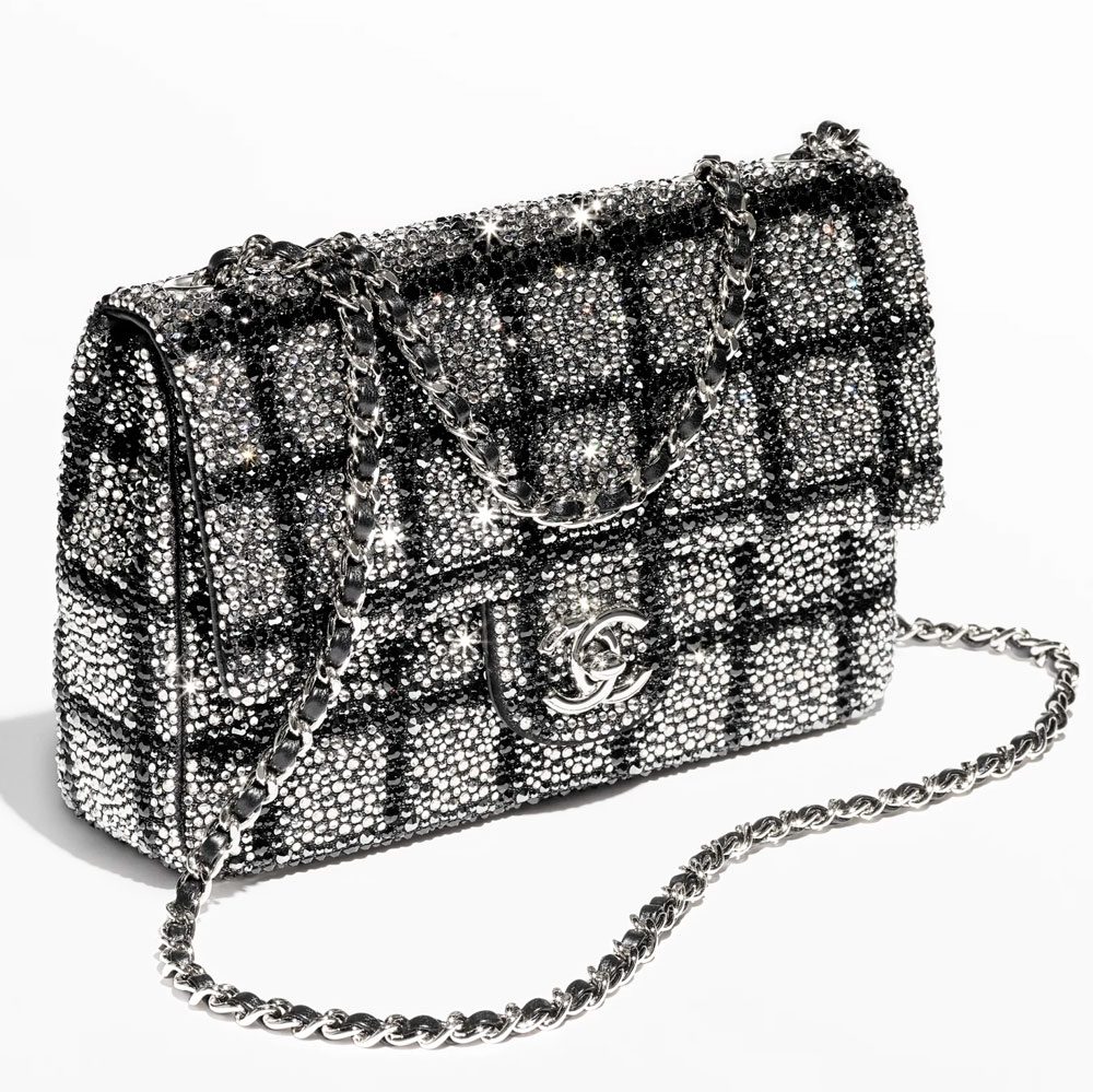 Chanel Crystal Checkered Flap Bag