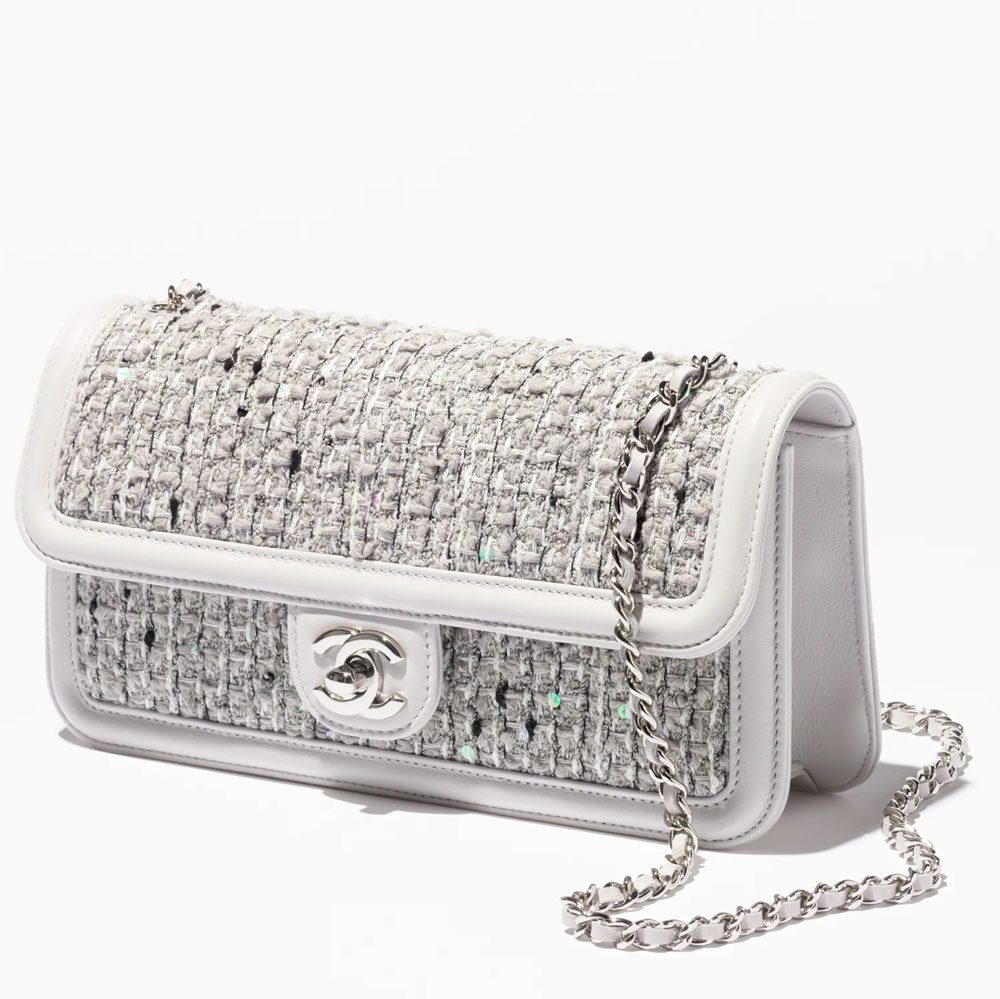 Chanel Tweed E-W Flap Bag