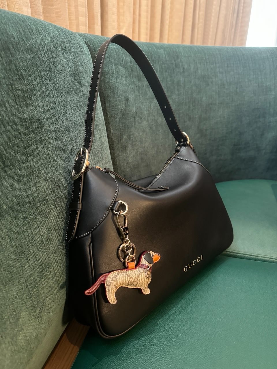 Gucci GG Emblem Bag with Charm Gucci GG Emblem Bag with Charm