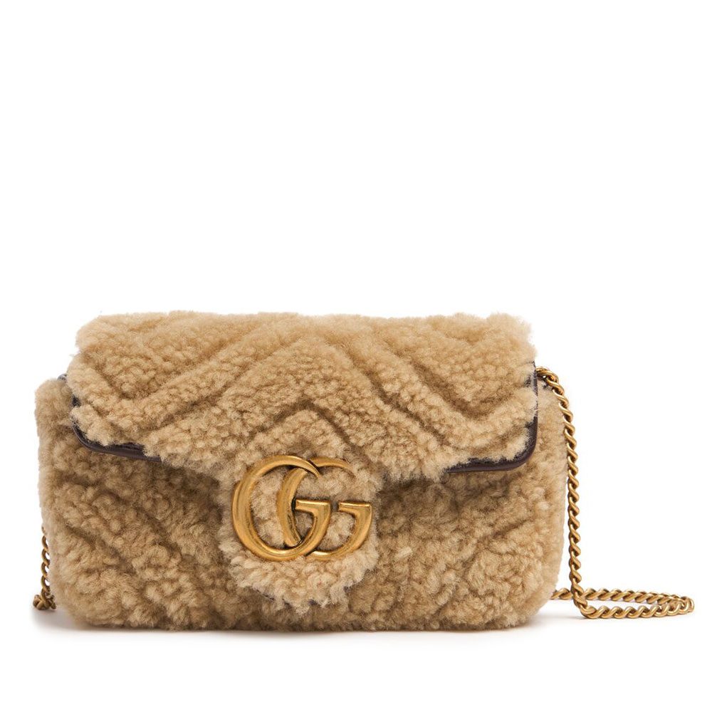 Gucci Shearling Marmont Bag